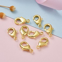 真鍮カニカン  オウムトリガークラスプ  ニッケルフリー  ゴールドカラー  約15mm長  8 mm幅  厚さ3mm  穴：2mm&nbsp;X-KK-903-G-NF
