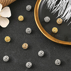 16Pcs 4 Styles Brass Hollow Beads&nbsp;KK-YW0004-33
