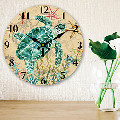 MDF Printed Wall Clock&nbsp;HJEW-WH0058-033