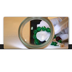 ABSプラスチック折りたたみ拡大鏡  アクリル製光学レンズ付き  LEDランプ  ブラック  倍率：3倍  レンズ：63mm  163x74x20mm&nbsp;TOOL-I0004-09