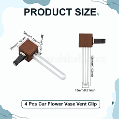 Iron & Plastic Car Air Vent Clips&nbsp;AJEW-WH0696-184