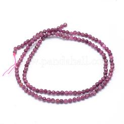 Natural Ruby Beads Strands&nbsp;G-E411-14-3.5mm