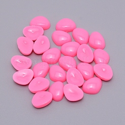 プラスチック製の鼻の工芸品  diyの人形のおもちゃアクセサリー  ピンク  13x10x5mm&nbsp;DIY-WH0203-32B-01