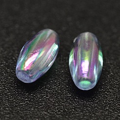 AB Color Plated Rice Electroplated Eco-Friendly Transparent Acrylic Beads&nbsp;PACR-I002-M