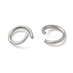 変色しない304ステンレススチールオープン丸カン  ラウンド  ステンレス鋼色  26ゲージ  3x0.4mm  内径：2.2mm  約2222個/20g&nbsp;X-STAS-E066-01-3mm