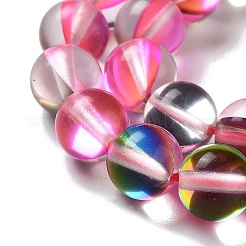 Synthetic Moonstone Beads Strands&nbsp;G-P528-J02-10