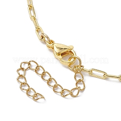 Brass Paperclip Chains Necklaces&nbsp;NJEW-JN04844