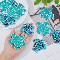 16Pcs 2 Style Polyester Computerized Embroidery Iron on/Sew on Patches&nbsp;PATC-DC0001-01