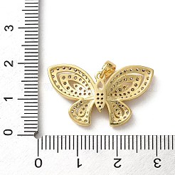 Brass Micro Pave Cubic Zirconia Pendants&nbsp;KK-P320-03A-G