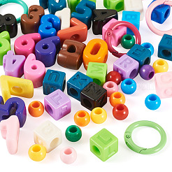 キットを作るDIYブレスレット  アクリルビーズやアクリルビーズを含む  ミックスカラー  19.5~21.5x13.5~14.5x13.5mm  穴：6.5mm&nbsp;DIY-TA0015-06