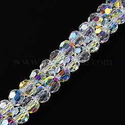 Electroplate Glass Beads Strands&nbsp;GLAA-Q099-E01-03