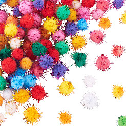 200Pcs 2 Styles Handmade DIY Doll Craft Pom Pom Yarn Pom Pom Balls&nbsp;AJEW-TA0002-18