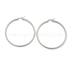 Tarnish Resistant 304 Stainless Steel Big Hoop Earrings&nbsp;X-EJEW-F105-04P