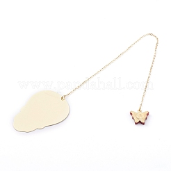 Skull Brass Enamel Pendants Bookmarks&nbsp;AJEW-JK00169