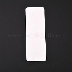 紙キーホルダーディスプレイカード  長方形  ホワイト  15x5.2x0.03cm&nbsp;CDIS-WH0006-05