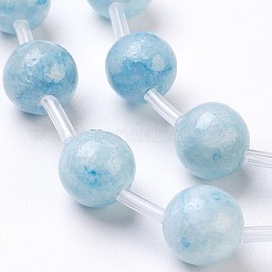 Natural Dyed Marble Beads Strands&nbsp;G-I203-A-10mm-1