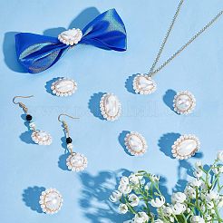 10Pcs 5 Style ABS Plastic Imitation Pearl Pendants&nbsp;FIND-NB0002-48