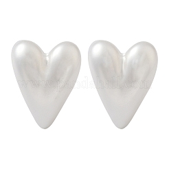 304 Stainless Steel Plastic Imitation Pearl Stud Earrings&nbsp;EJEW-R030-01G-04