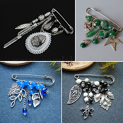 30Pcs Stainless Steel Safety Pins&nbsp;STAS-SC0001-57P