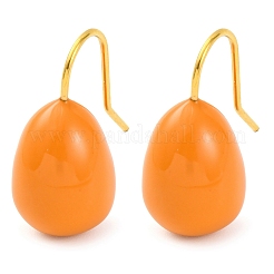 304 Stainless Steel Enamel Teardrop Dangle Earrings for Women&nbsp;EJEW-U023-01G-02