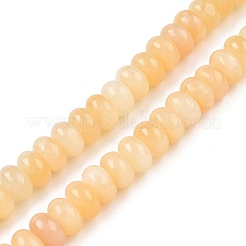 Natural Yellow Jade Beads Strands&nbsp;G-T138-76