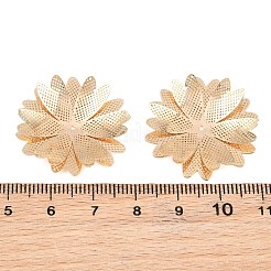 真鍮フィリグリーカボション  花  ライトゴールド  28x27x4.5mm&nbsp;KK-CBACEE9-02B-KCG