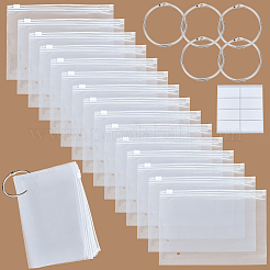 100Pcs Rectangle Frosted Plastic Packing Resealable Bags&nbsp;ABAG-CY0001-09