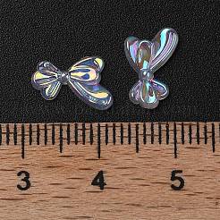 ABSプラスチック製カボション  虹色の  蝶結び  貝殻色  7x11x2mm&nbsp;FIND-B043-06C