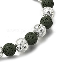 Halloween Electroplate Natural Lava Rock Bracelets&nbsp;BJEW-JB12332-02