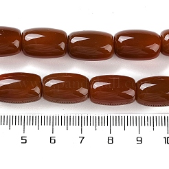 天然石カーネリアンビーズ連売り  染め＆加熱  ドラムビーズ  15.5~16.5x10.5~11mm  穴：1.6mm  約25個/連  15.79''（40.1センチメートル）&nbsp;G-NH0019-B01-03