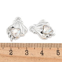 UV Plating Alloy with Rhinestone Pendants&nbsp;FIND-M033-26P-03