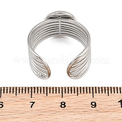 304 Stainless Steel Cuff Ring Components&nbsp;SA-CBA82C8-03B-P