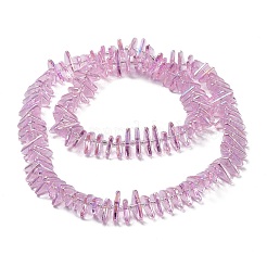 Electroplate Transparent Glass Beads Strands&nbsp;EGLA-R114-01H