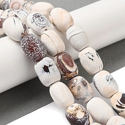 Natural Fire Crackle Agate Beads Strands&nbsp;G-Q169-F09-01