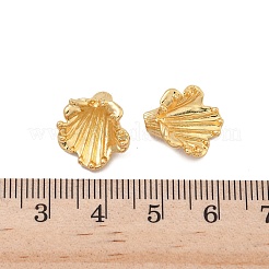 真鍮製ビーズキャップ  花  18KGP本金メッキ  14.5x13.5x2.5mm  穴：1.2mm&nbsp;KK-V015-01G-01