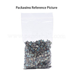 MIYUKIティラビーズ  日本製シードビーズ  2穴  （TL131FR）マットクリスタルAB  5x5x1.9mm  穴：0.8mm  約118個/10g&nbsp;X-SEED-J020-TL131FR