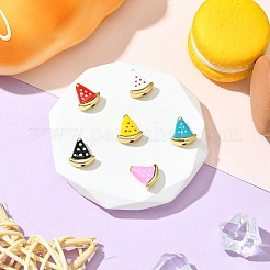 6Pcs 6 Colors Rack Plating Brass Beads&nbsp;KK-CJ0002-60