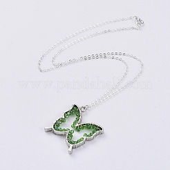 Glass Dangle Earring & Pendant Necklace Jewelry Sets&nbsp;SJEW-JS01076-03