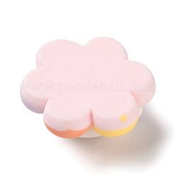 オペーク樹脂カボション  漫画のカボション  花  21x23x9.5mm&nbsp;RESI-G079-01B