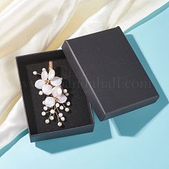 Wedding Corsage Natural Keshi Pearl Brooch&nbsp;JEWB-BR00061-01