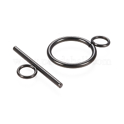 304ステンレススチールマンテルイオンプレーティング（IP）  リング  電気泳動黒  リング：27.5x19.5x2mm  穴：5.5mm  バー：30x10x2mm  穴：5.5mm&nbsp;STAS-F251-01EB