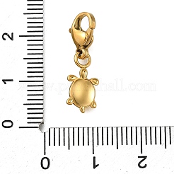 Tortoise 304 Stainless Steel Pendant Decorations&nbsp;STAS-R159-10G