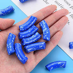Opaque Spray Painted Acrylic Beads&nbsp;MACR-S372-001F-B02