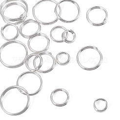 20Pcs 5 Styles 925 Sterling Silver Split Rings&nbsp;STER-TA0001-49
