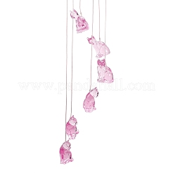 LED Solar Powered Cat Wind Chime&nbsp;HJEW-I009-13