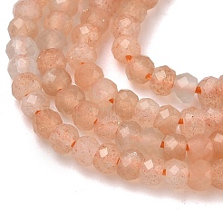 Natural Peach Moonstone Beads Strands&nbsp;G-B168-C10-01