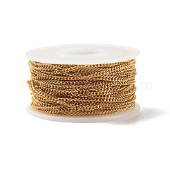 Ion Plating(IP) 304 Stainless Steel Curb Chains&nbsp;CHS-E005-02G