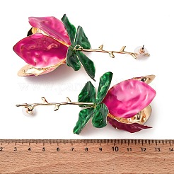 Alloy Dangle Stud Earrings&nbsp;LS-EJEW-Z142-05G