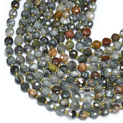 Natural Eagle Eye Stone Beads Strands&nbsp;G-K389-B36-01