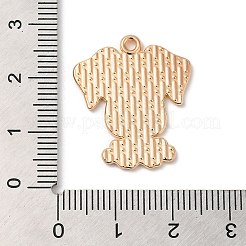 合金ペンダント  エナメル  犬チャーム  ゴーストホワイト  25x21x1.3mm  穴：1.6mm&nbsp;ENAM-Z008-01G-KCG